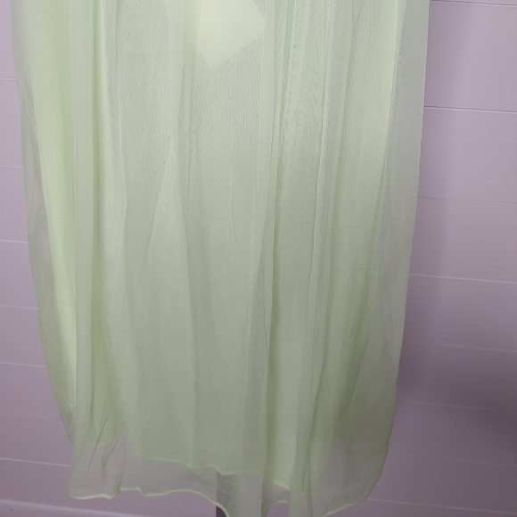 Nos vintage 60's lime green babydoll chemise M - Picture 7 of 12